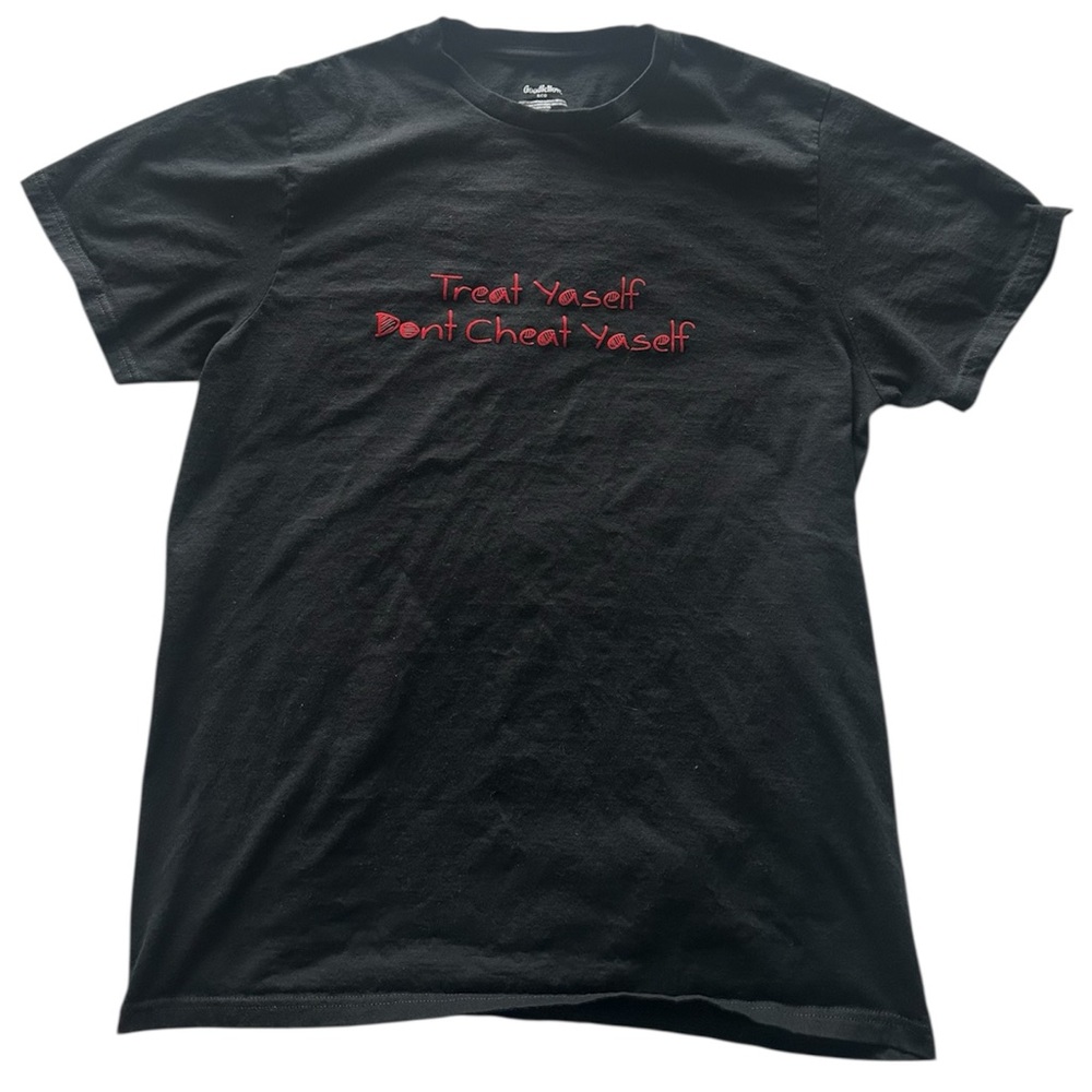 Goodfellow & Co Black Tee with Red Text